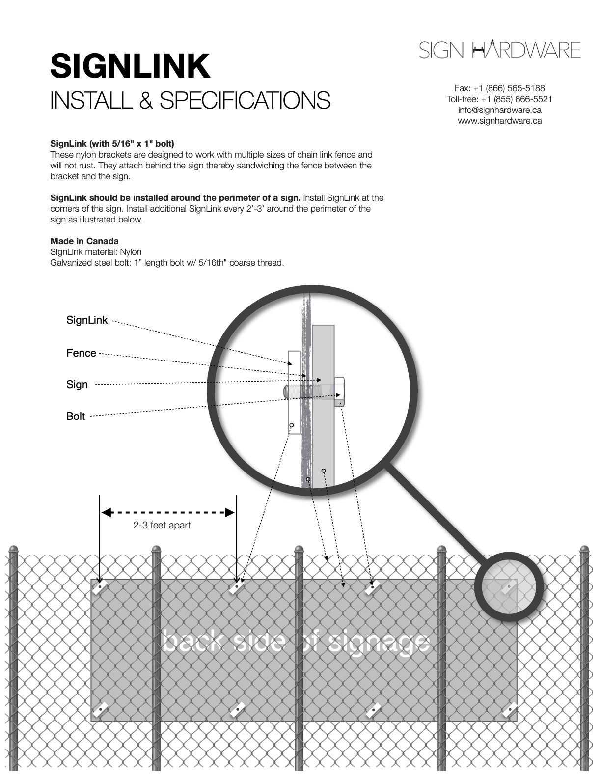 Installation Spec